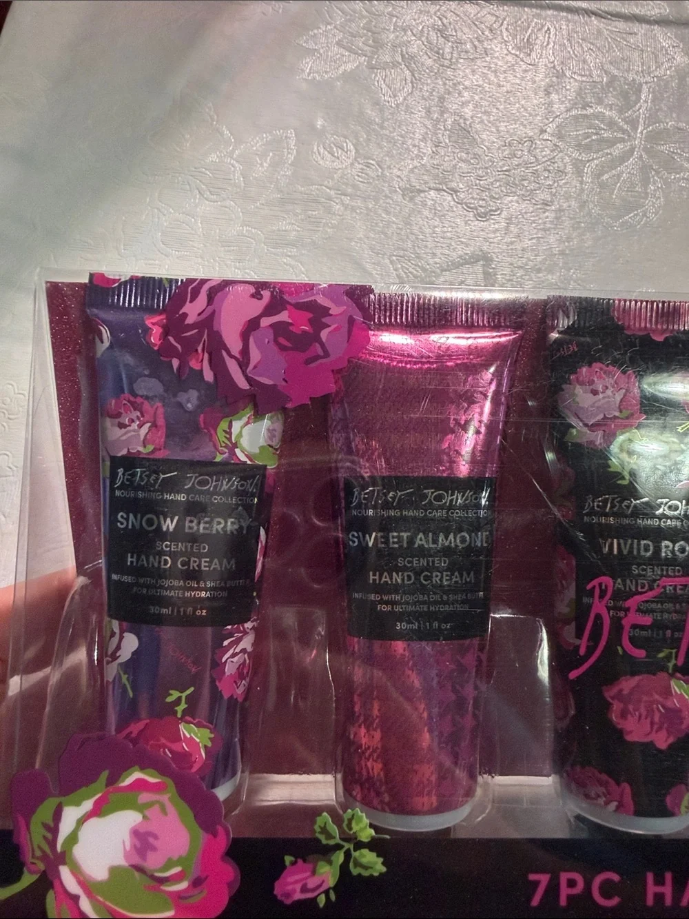 Betsy Johnson 7 piece hand cream collection